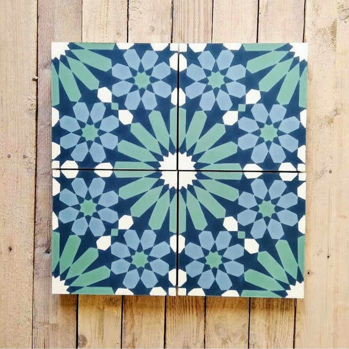 CELÁ VZORKA DLAŽBY Fez Jaro Marocká dlaždice 20cm x 20cm