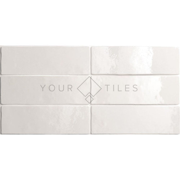 MUESTRA COMPLETA DE AZULEJO Zellige Blanco | Marroquí | 6,5 cm x 20 cm