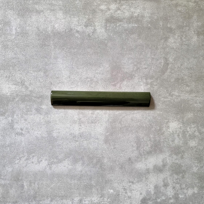 GANZE FLIESENPROBE Zellige Botanisches Grün Bordürenfliese 3cm x 20cm