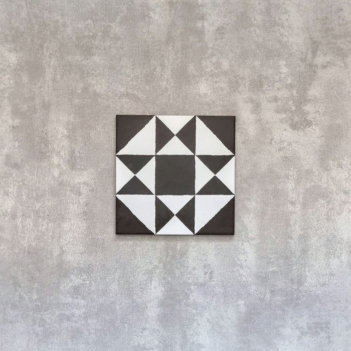 AMOSTRA DE AZULEJO INTEIRO Manor Decor Preto MINI 15cm x 15cm