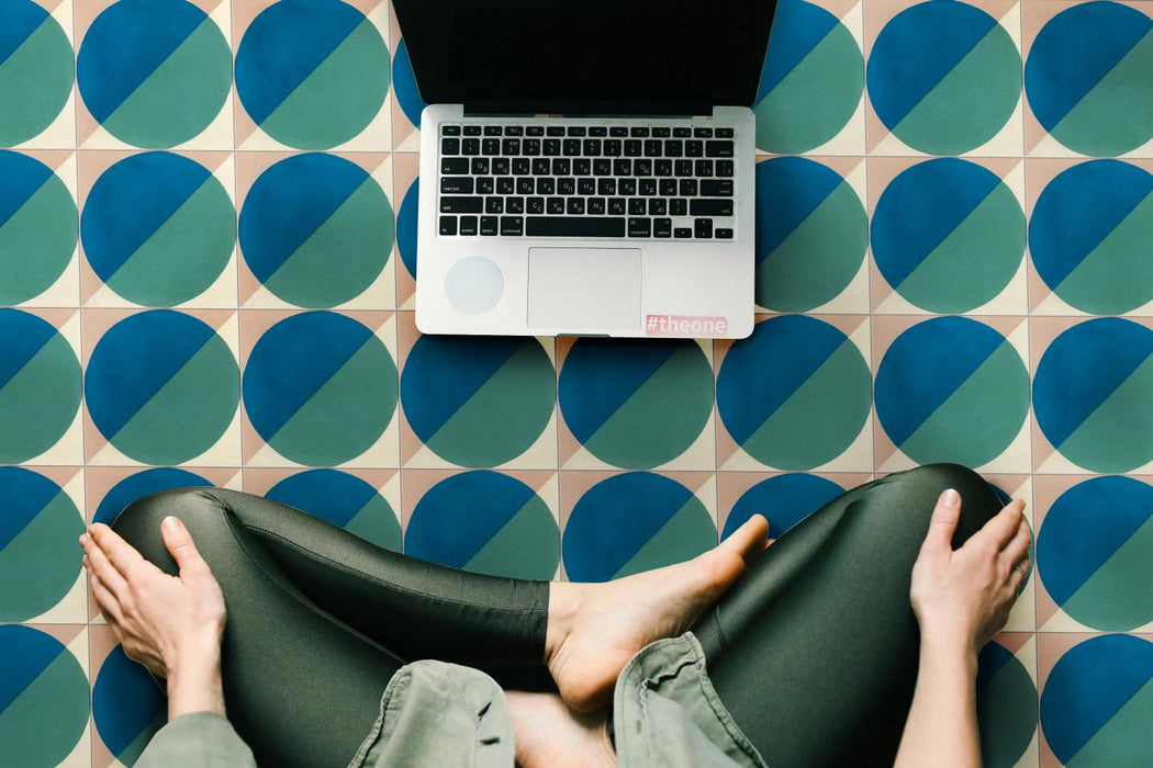 Abstrakter Ozean 20cm x 20cm