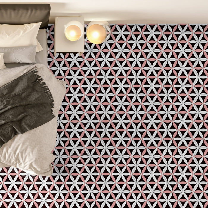 Bloom Rose kuusnurk 18,7 cm x 21,6 cm