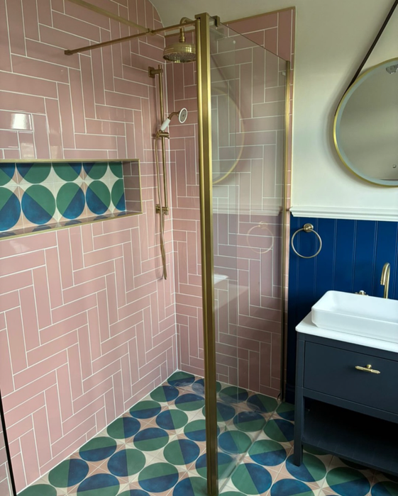 Abstrakter Ozean 20cm x 20cm