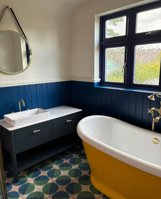 Abstrakter Ozean 20cm x 20cm