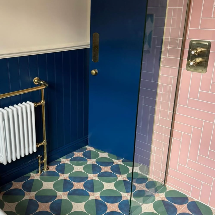 Abstrakter Ozean 20cm x 20cm