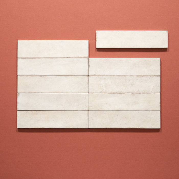 Nomadin Brick Cremig-Weiß Industriestil Wandfliese 6 cm x 24,6 cm