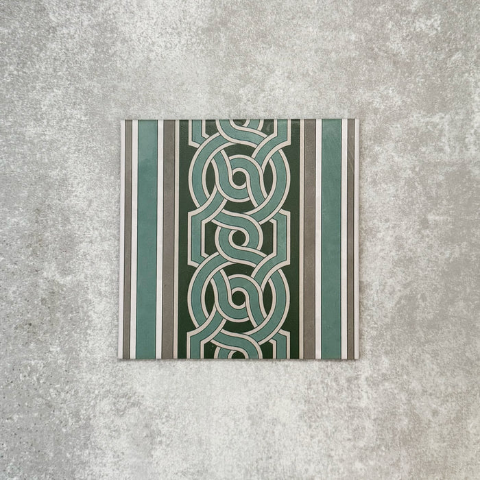 GANZE FLIESENPROBE Berlin Mitte Bordüren flis 20cm x 20cm