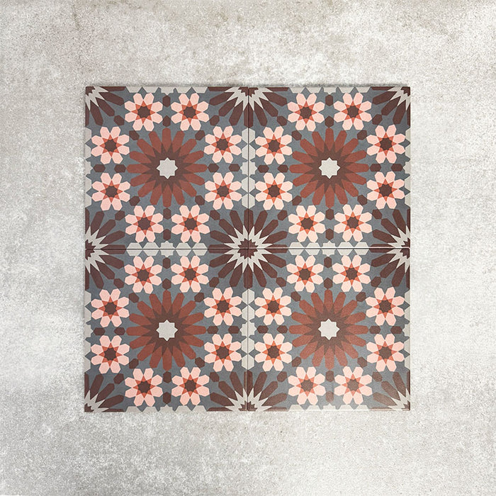 Fez Rosso | Marokkanischer Stil | 20cm x 20cm