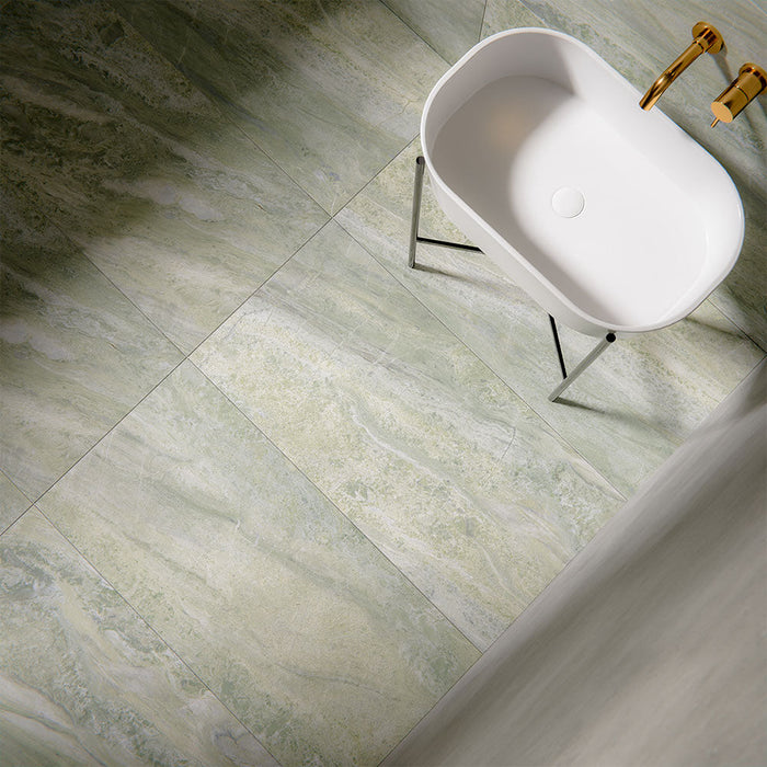 Petra Verde – Grüne Stein-Marmoroptik 60cm x 120 cm