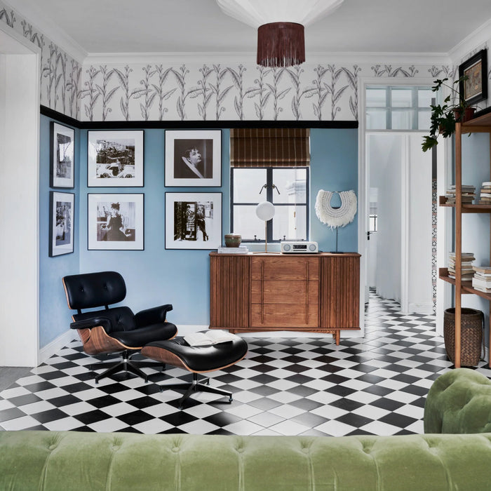 Manor plain Schwarz Sockel 20 cm x 20 cm