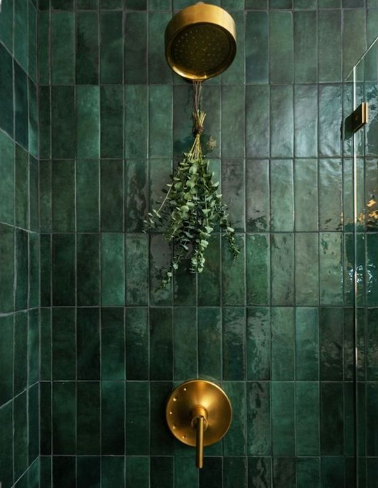 Zellige königliches Grün | Marokkanisch | 6,5 cm x 20 cm