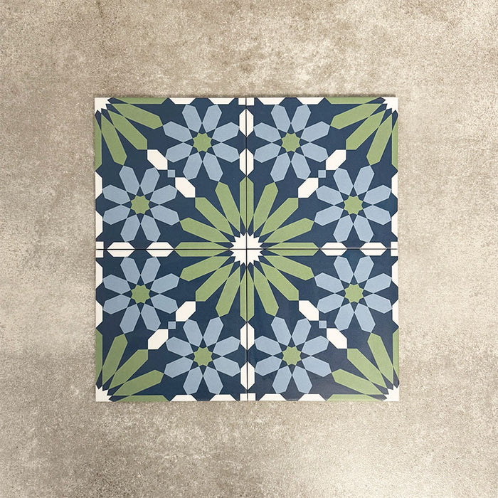 Fez pavasaris Marokas flīze 20cm x 20cm