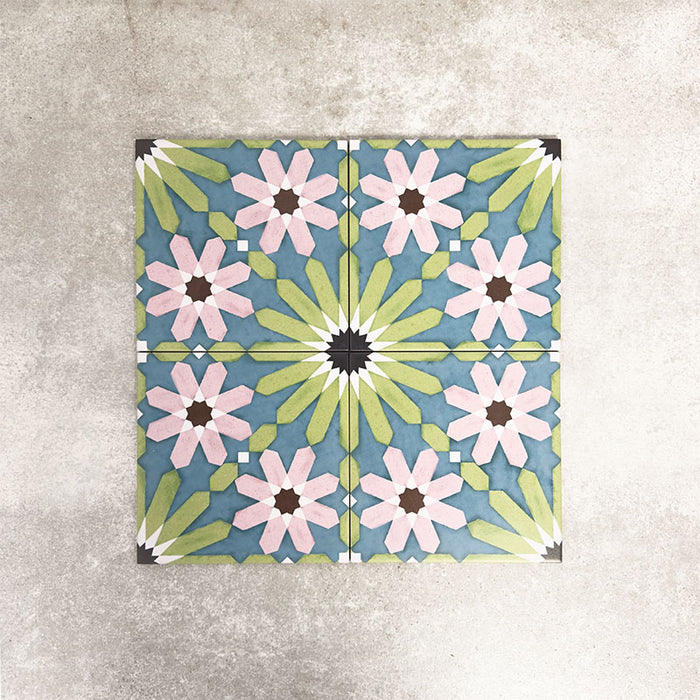 Fez vasaros Maroko plytelė 20cm x 20cm