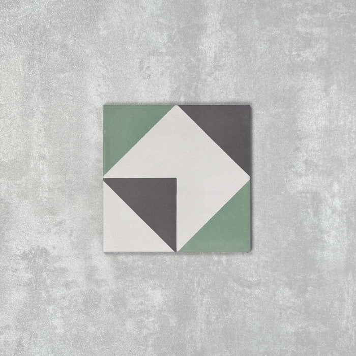 GANZE FLIESENPROBE Abstrakte Winkel 20cm x 20cm