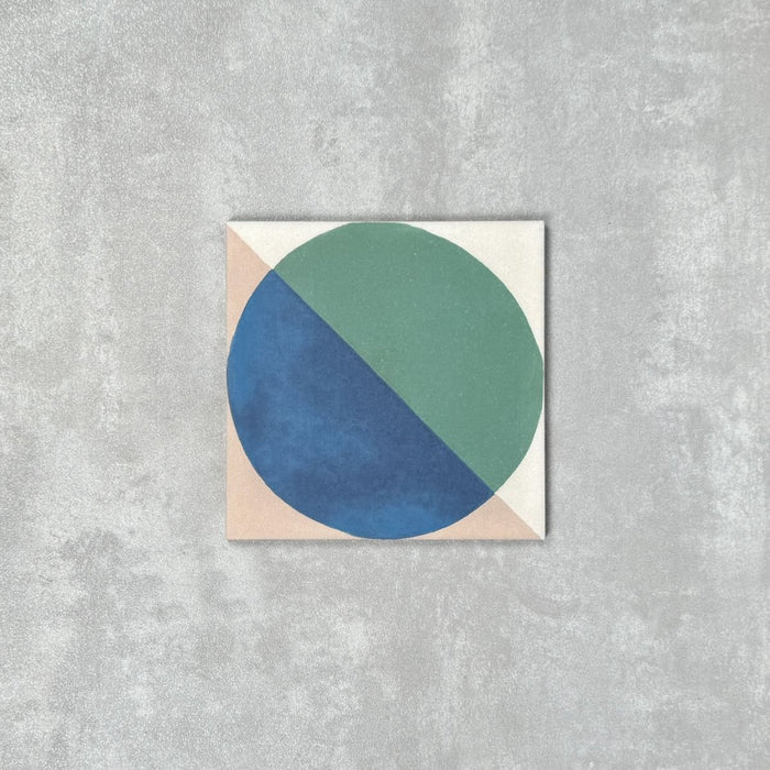 GANZE FLIESENPROBE Abstrakter Ozean 20cm x 20cm