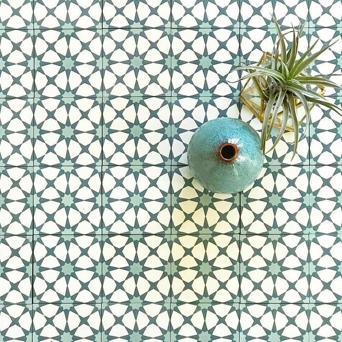 CAŁA PRÓBKA PŁYTKI Agadir Zielona Marokańska Płytka 20cm x 20cm