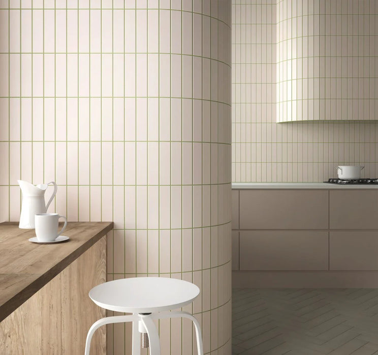 Gallery Beige Matt Wandfliese 5cm x 20cm