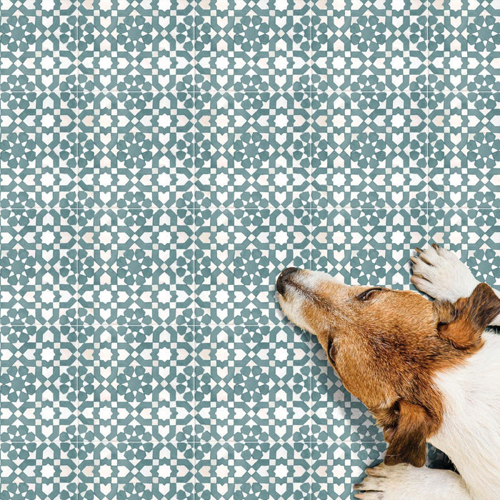 CELÁ VZORKA DLAŽBY Berber Tetuan MINI Zelená 15cm x 15cm