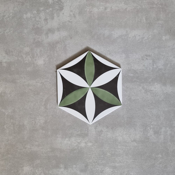 KOGU PLAADINÄIDIS Bloom Roheline Kuusnurk 18,7 cm x 21,6 cm