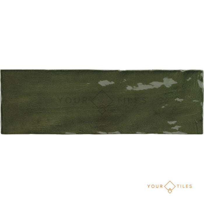 HELE TEGELSTAL Zellige Botanisch Groen | Marokkaans | 6,5 cm x 20 cm