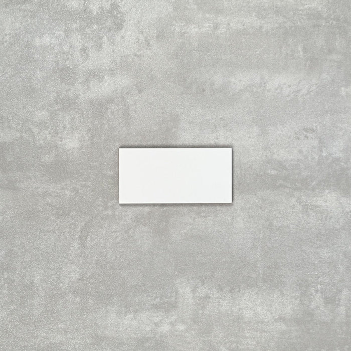 FULL TILE MUSTER Brooklyn Mini FLACH MATT Weiß Metro 7,5cm x 15cm