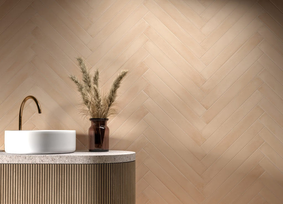 Malediven Ton Tegl Matt | Vegg- og gulvflis | 5cm x 40cm