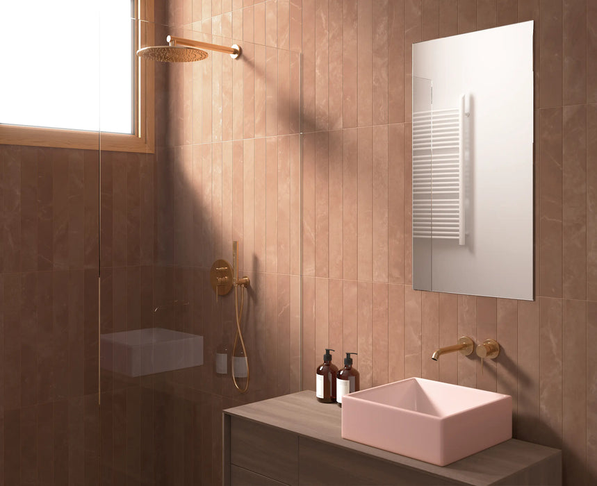 Izmir Terrakotta Marmor-Effekt Wand- und Bodenfliesen 7,5cm x 60cm