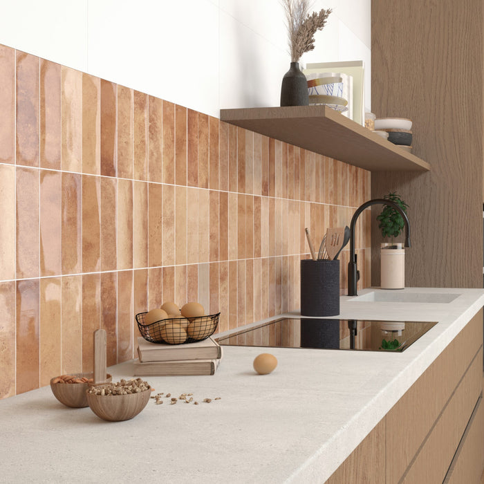 Vertrag kits terrakota läikivad seinaplaadid 31,6cm x 60cm