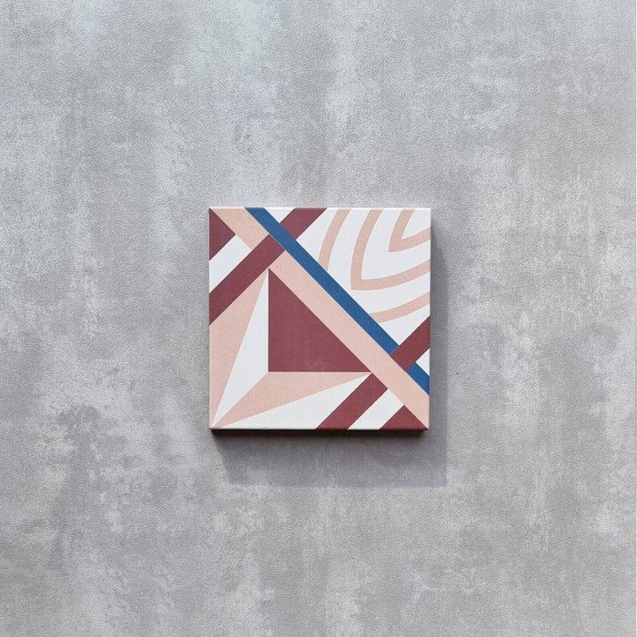 GANZE FLIESENPROBE Kuba Rose Ster Tegel 20 x 20cm