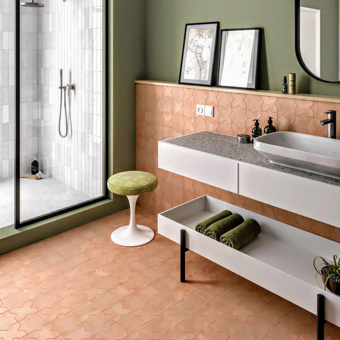 Dohar Cotto Terracotta Tiles And Cross Wall and Floor