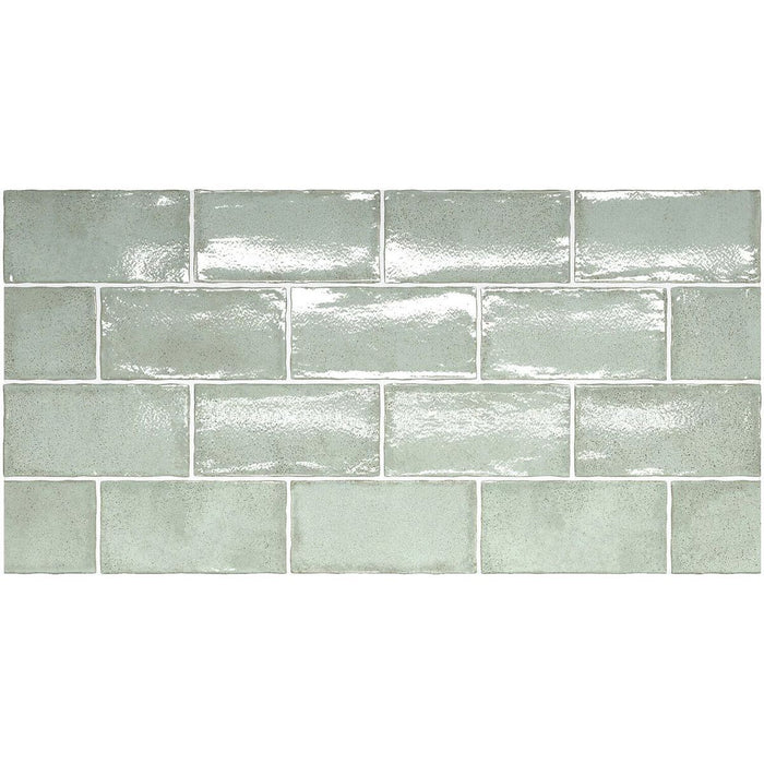 Dordogne Matcha | Green Tiles | Wall Tiles | 7.5cm x 15cm