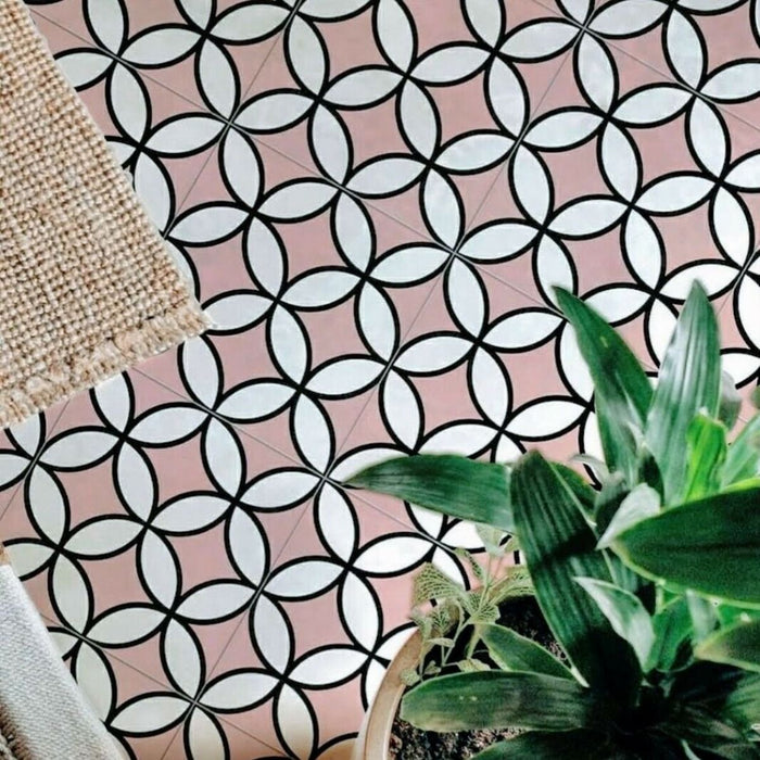 Kasbah Petulia Rosa portselanplaat seintele ja põrandale 20cm x 20cm