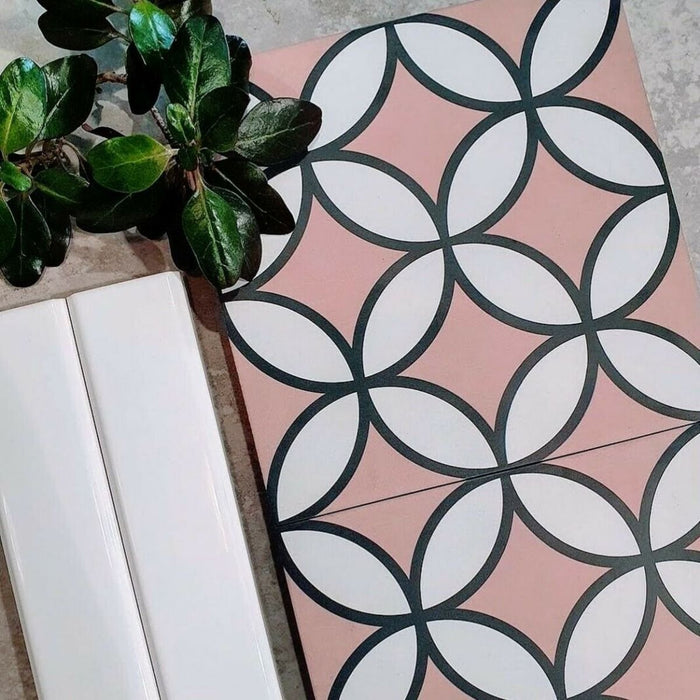 Kasbah Petulia Rosa portselanplaat seintele ja põrandale 20cm x 20cm