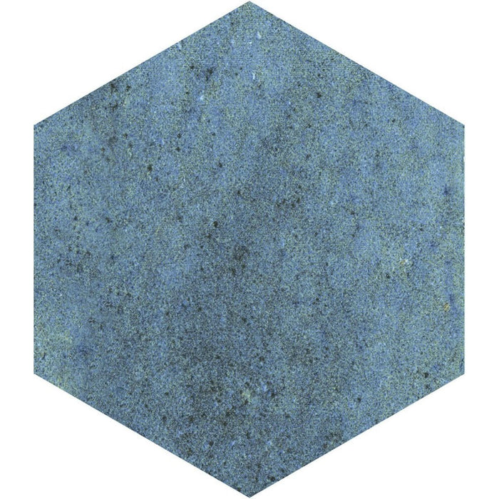 CAMPIONE INTERO DI PIASTRELLA Elazar Blu Esagonale Opaco Piastrella in Porcellana per Pareti e Pavimenti 11,8 cm x 10,2 cm