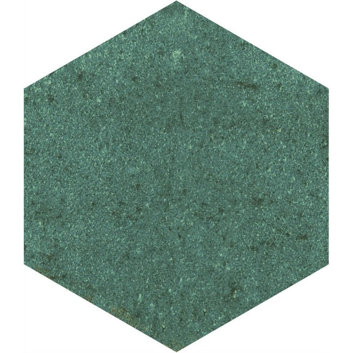 Elazar Hexagon Olive Green Matte Porcelain Wall and Floor Tiles 11.8cm x 10.2cm