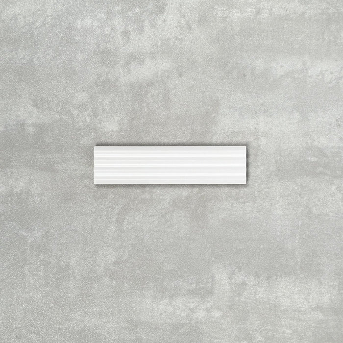 GANZE FLIESENPROBE Gallery Weiß DEKOR Matt Wandfliese 5cm x 20cm