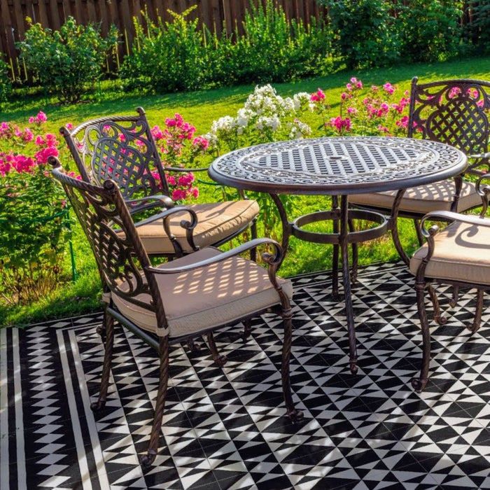 Richmond Schwarz Herrenhaus 20cm x 20cm