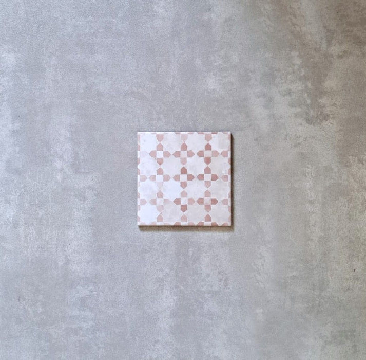 MUESTRA COMPLETA DE AZULEJO Berber Mequinez MINI Rosa 15cm x 15cm