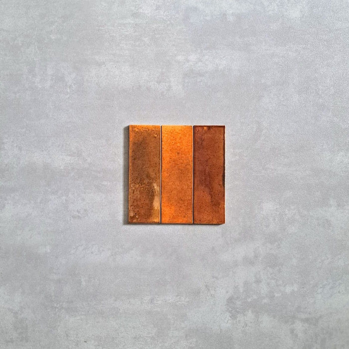 Saigon Brick Amber glänzende Wandfliesen 5,1 cm x 16,1 cm