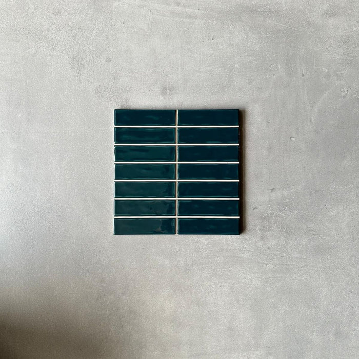 EGÉSZ CSEMPE MINTA Patisserie-rudak | Kőolajkék | Selyemfényű | 20cm x 20cm