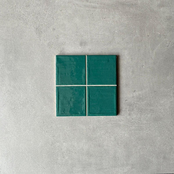 Patisserie Quadrat|Emerald Green| Satin Gloss | 20cm x 20cm