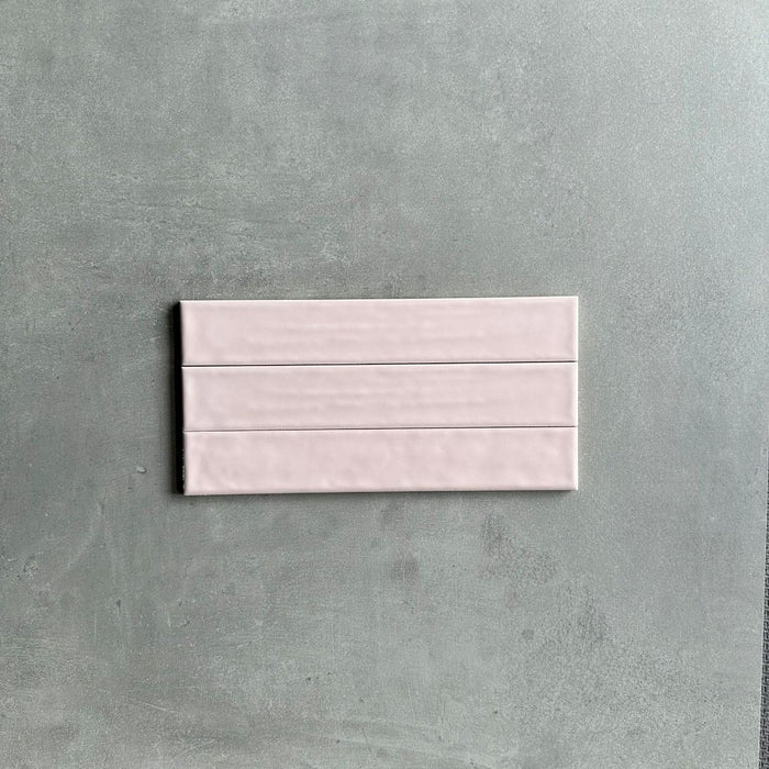 Pastellfliese|Glanz|BASIS|Rosa|5cm x 30cm