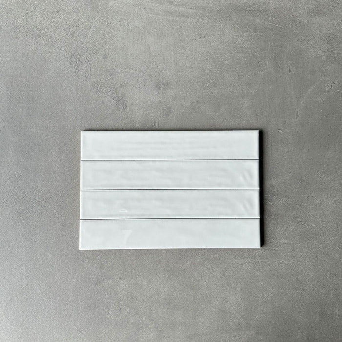 Pastel Tile|Gloss|BASE|White|5cm x 30cm