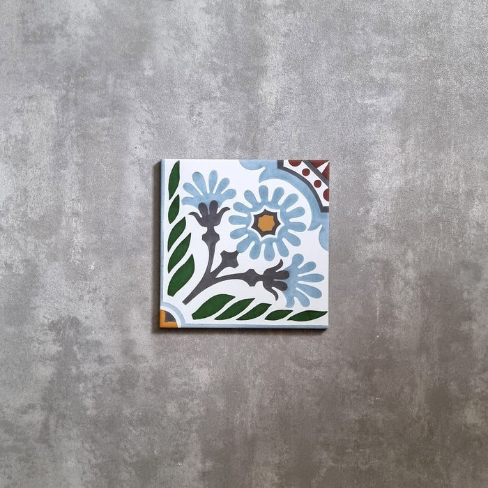 AMOSTRA DE AZULEJO INTEIRO Jardin Olive 20cm x 20cm