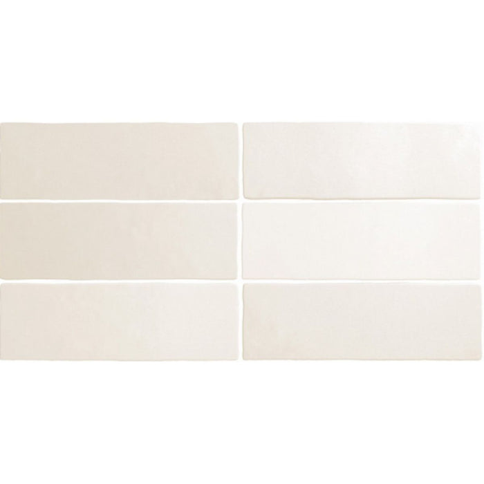 EGÉSZ CSEMPE MINTA Zellige Krétafehér MATT | Marokkói | 6,5 cm x 20 cm