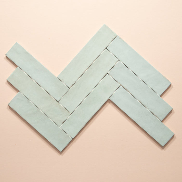 Nomadin Brick Mintgrün Industriestil Wandfliese 6 cm x 24,6 cm