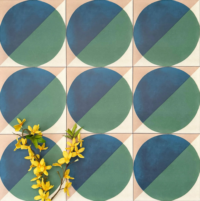 Abstrakter Ozean 20cm x 20cm