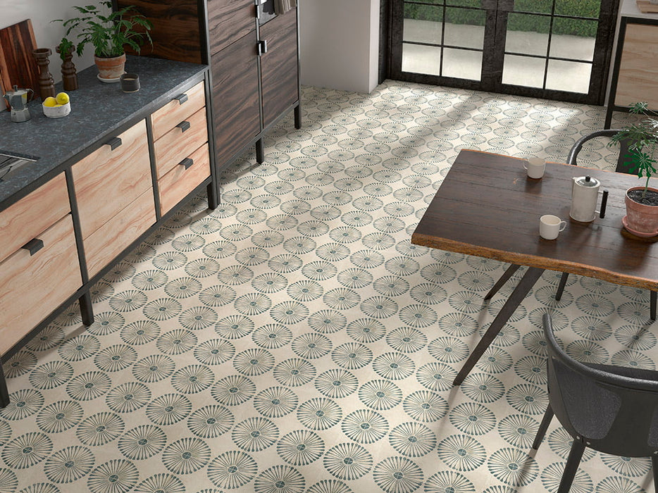 Cordoba Palmas zelený dekor 20 cm x 20 cm