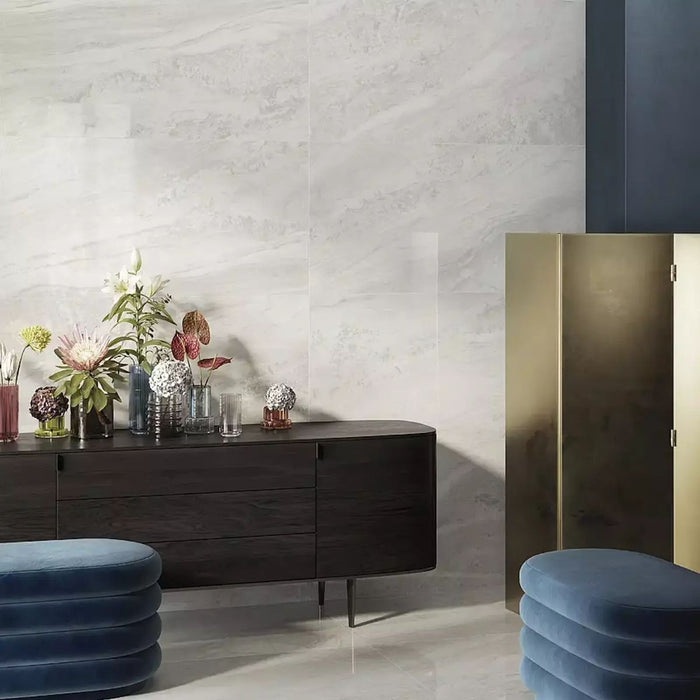 Petra Avorio – Elfenbeinfarbene Marmoroptik 60cm x 120 cm