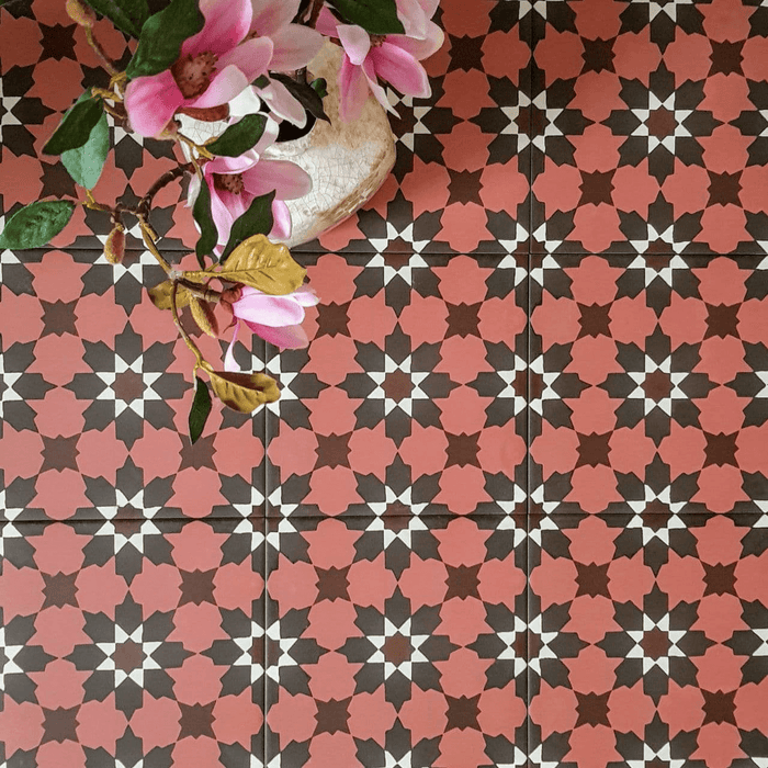 Madeira Red Moroccan | 20cm x 20cm | Spanish Tile